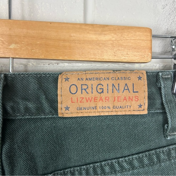 Vintage Liz Claiborne Lizwear Green Classic Fit Jeans Size 10 - Picture 6 of 8